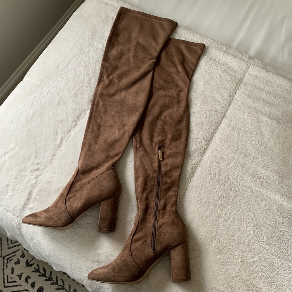 Suede Over-the-Knee Boots